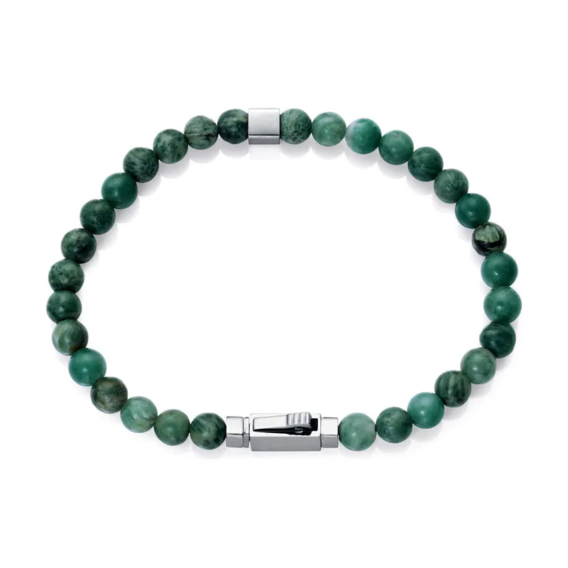 Pulsera de acero y piedras naturales 15178P01016