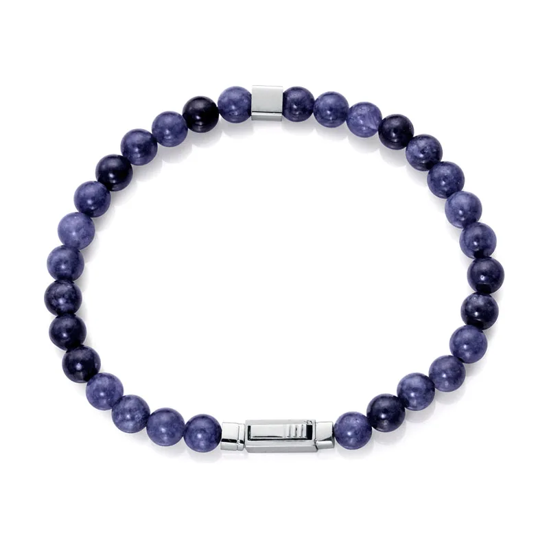 Pulsera de acero y piedras naturales en tonos 15178P01000