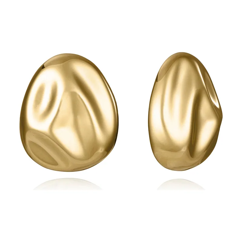 Pendientes de acero Ip dorado 15160E01012