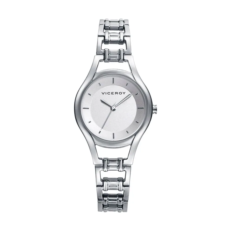 Reloj de mujer Air tres agujas de acero y esfera blanca 401146-07
