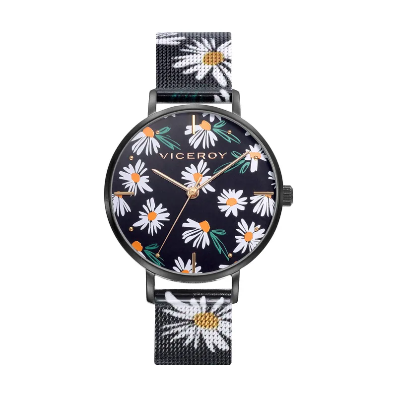 Reloj de mujer Kiss de acero con malla milanesa bicolor 401140-57