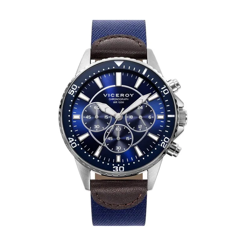 Reloj de hombre Heat con correa de nylon y piel 401069-37