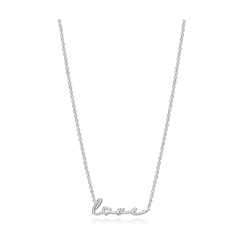 Collar Love de plata bañado en rodio con motivo 1336C000-00