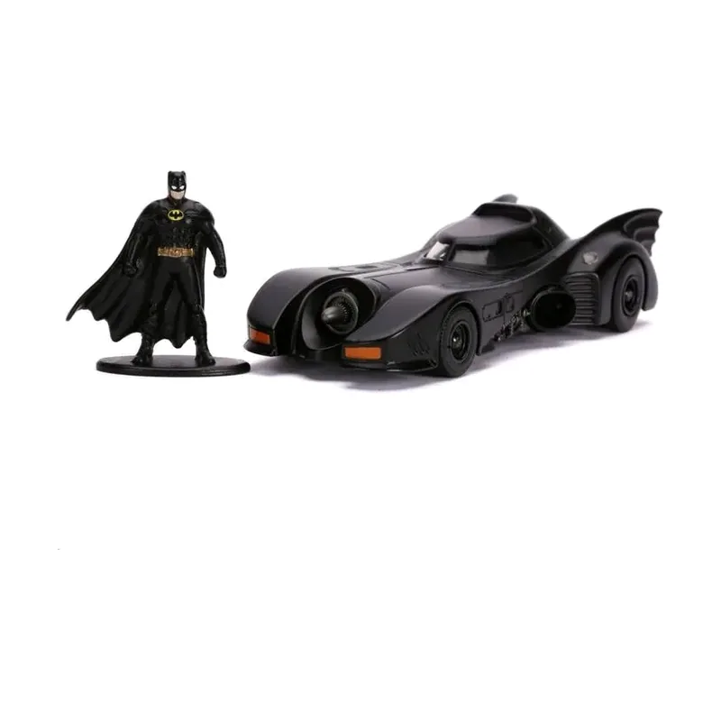 Batman Batmóvil Metal de la Película de 1989 y Figura Batman Colección