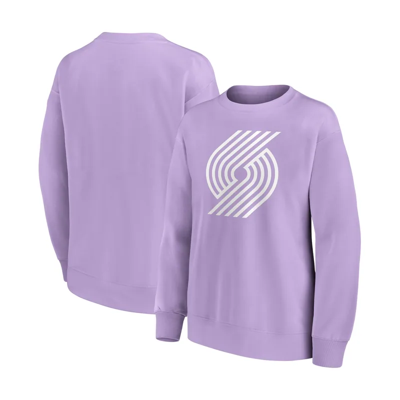 Sudadera extragrande con gráfico monocromático y logo Branded de los Portland Trail Blazers para mujer