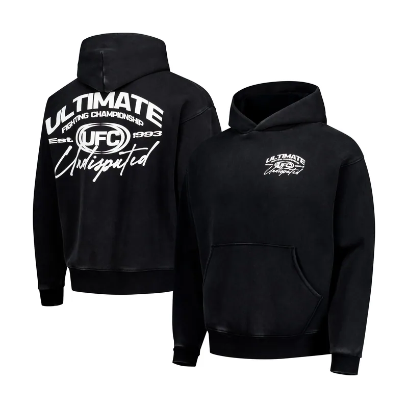 Sudadera con capucha negra UFC Undisputed para hombre