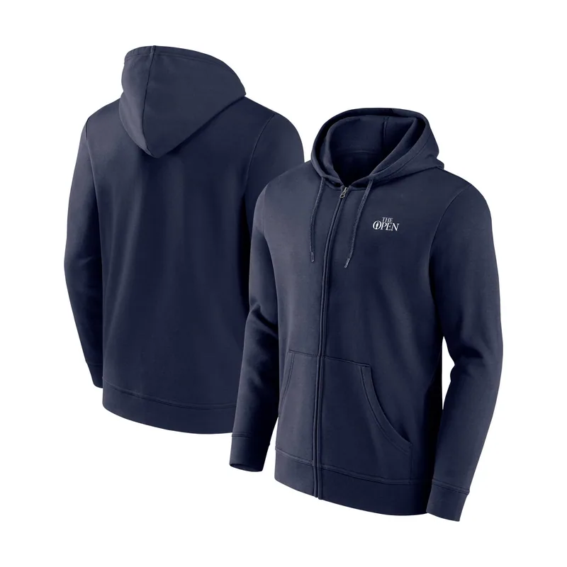 Sudadera con capucha y cremallera completa Essentials Crest del The Open - Azul marítimo