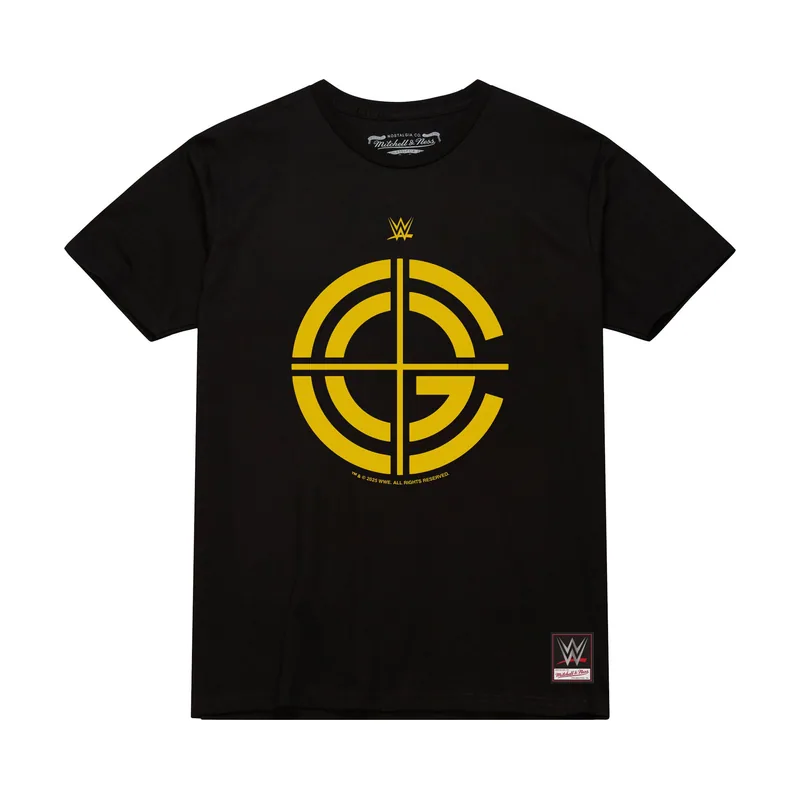 Camiseta clásica negra con el logo de John Cena Bulldog y la cruz para hombre