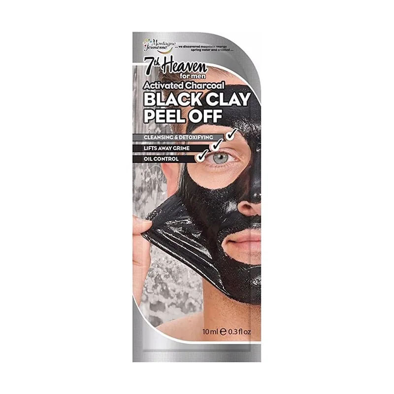For Men Black Clay Peel-Off Mask 10ml