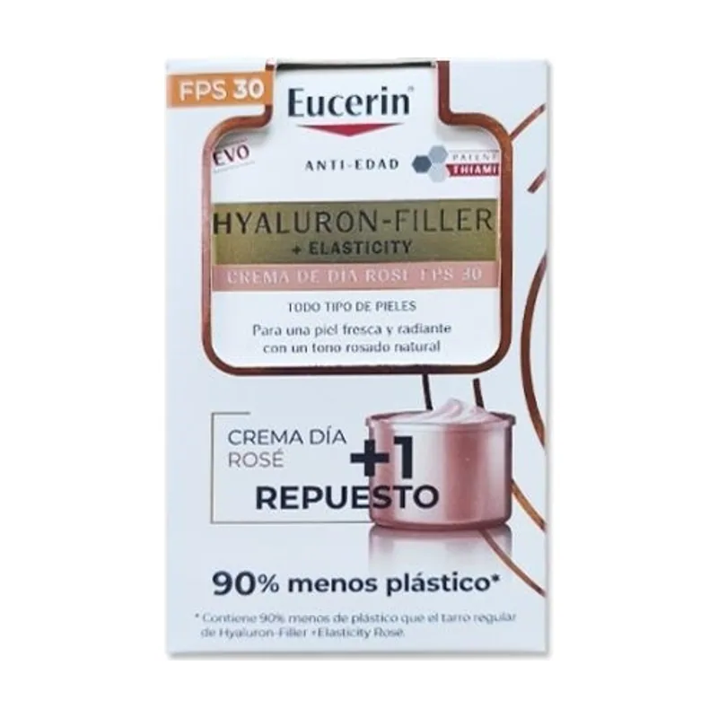 Hyaluron-Filler + Elasticity Rosé Day Cream SPF30 + Refill 2 Units