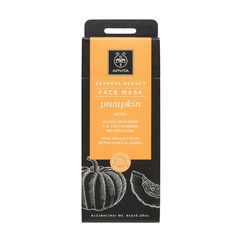 Apivita Mascarilla Facial Detox Pumpkin 2x8ML