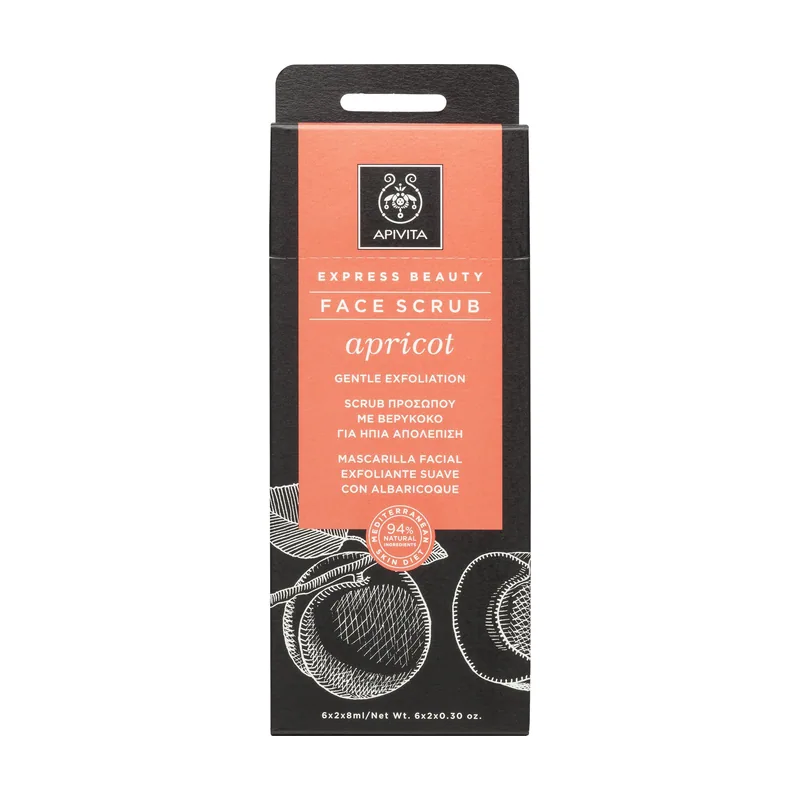 Apivita Mascarilla Facial Exfoliante Suave Apricot 2x8ML
