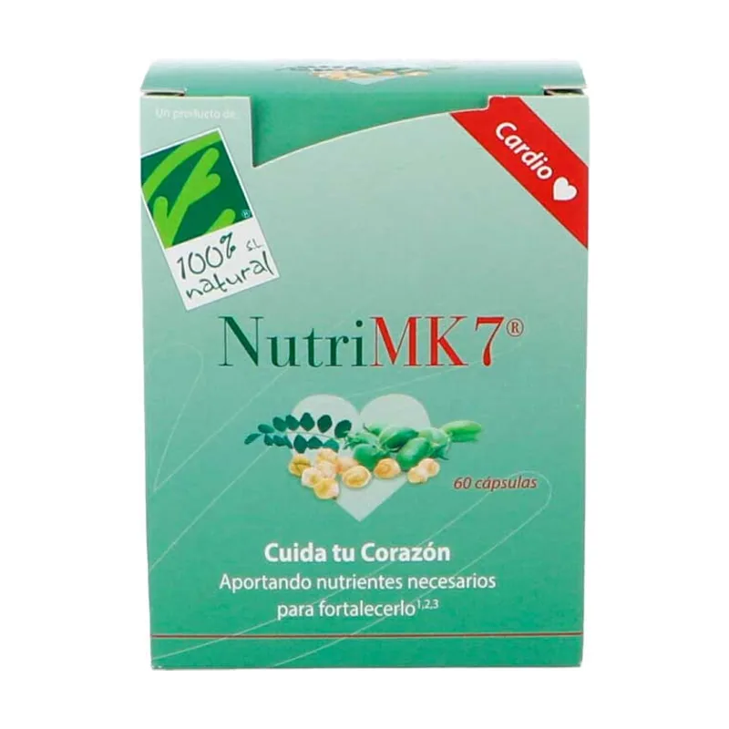 100% Natural Nutrimk7 Cardio Caja con 60 caps