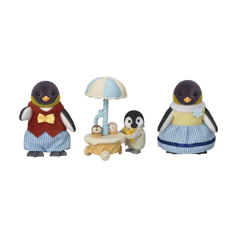 Sylvanian Families Familia Pingüino casa de muñecas y paseo familiar