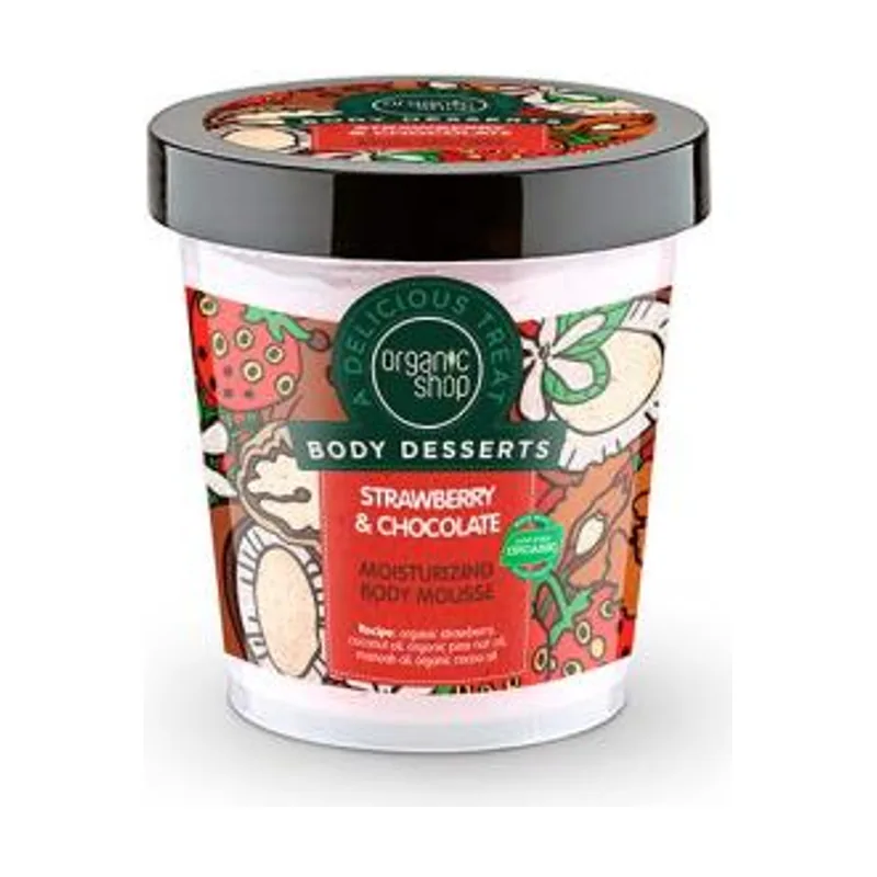 Mousse Corporal Hidratante Fresa y Chocolate 450 ml