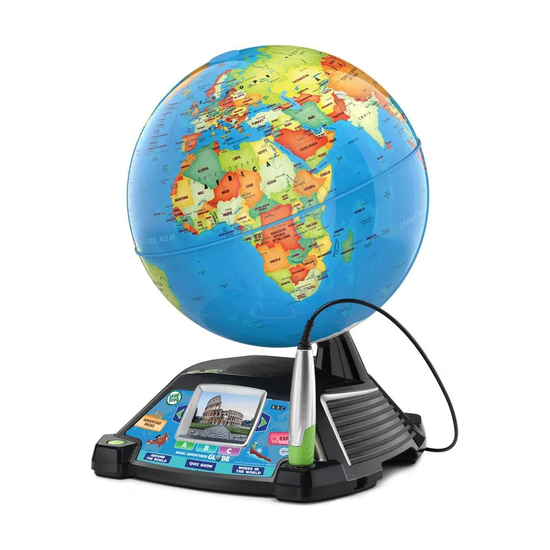 Globo terráqueo interactivo multimedia con vídeos de la BBC y 11 categorías de contenidos para explorar