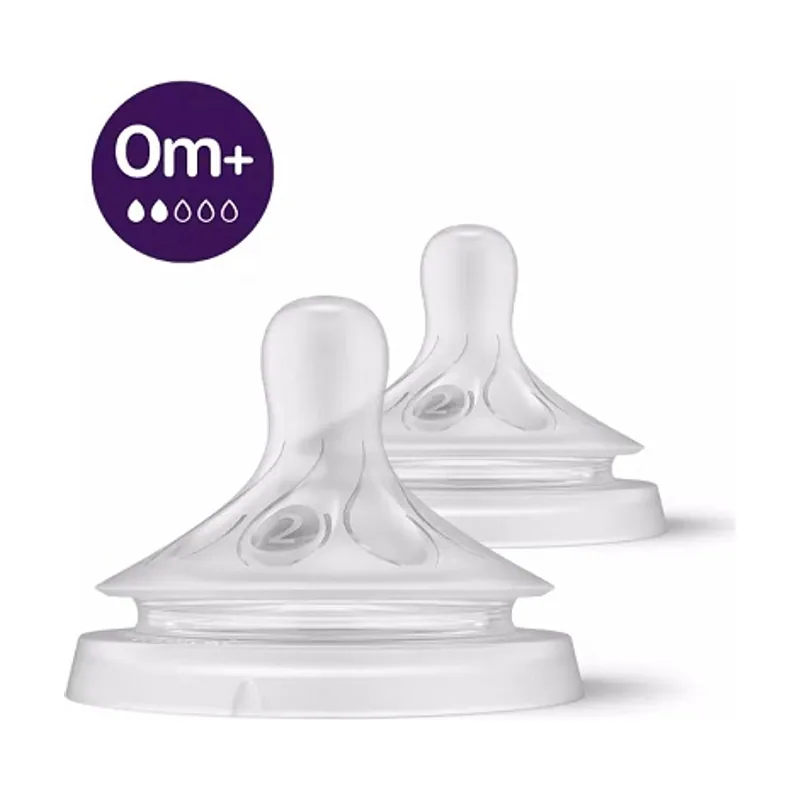 Philips Pack de 2 tetinas Natural Response nivel 2 +0m