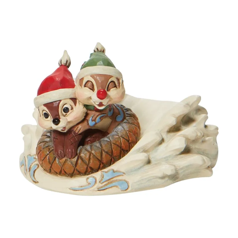 Figura Disney Chip & Dale En Trineo Navideño