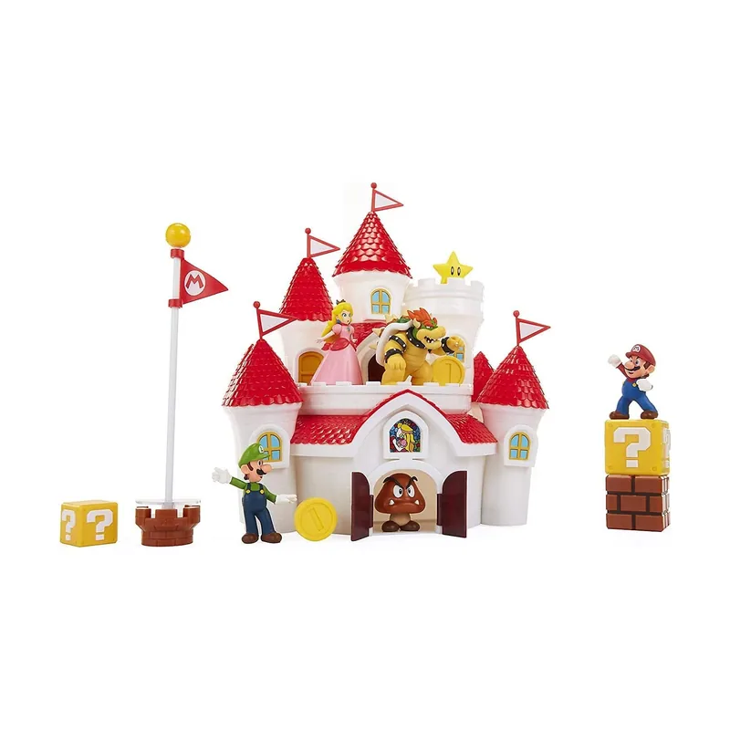 Castillo y figuras del Reino Champiñón