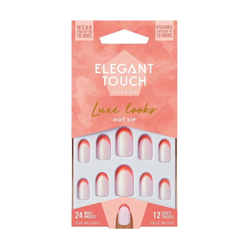 Touch Luxe Looks Nails With Glue Oval Limited Ed Nr Hot Tip