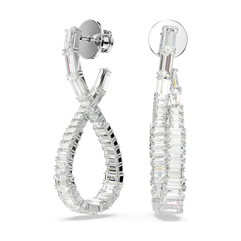 Pendientes Hyperbola, Símbolo del infinito, Baño de rodio