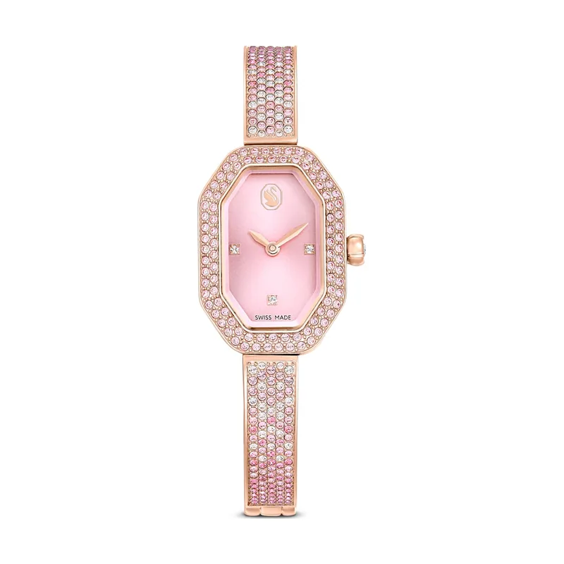 Reloj con brazalete Dextera - Rosa, baño tono oro rosa