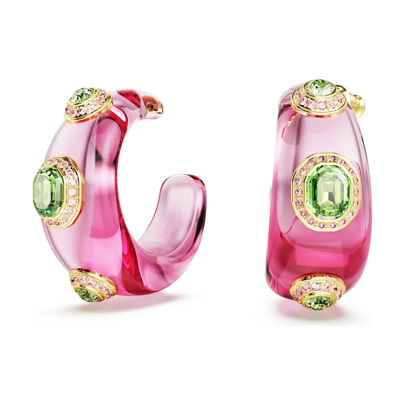 Pendientes de aro Dulcis, Tallas mixtas, Multicolores, Acabado en oro de 18 quilates 5719112