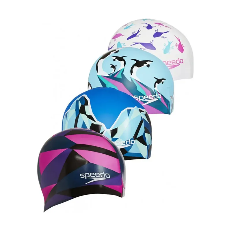 Gorro De Natación Slogan Print Surtido