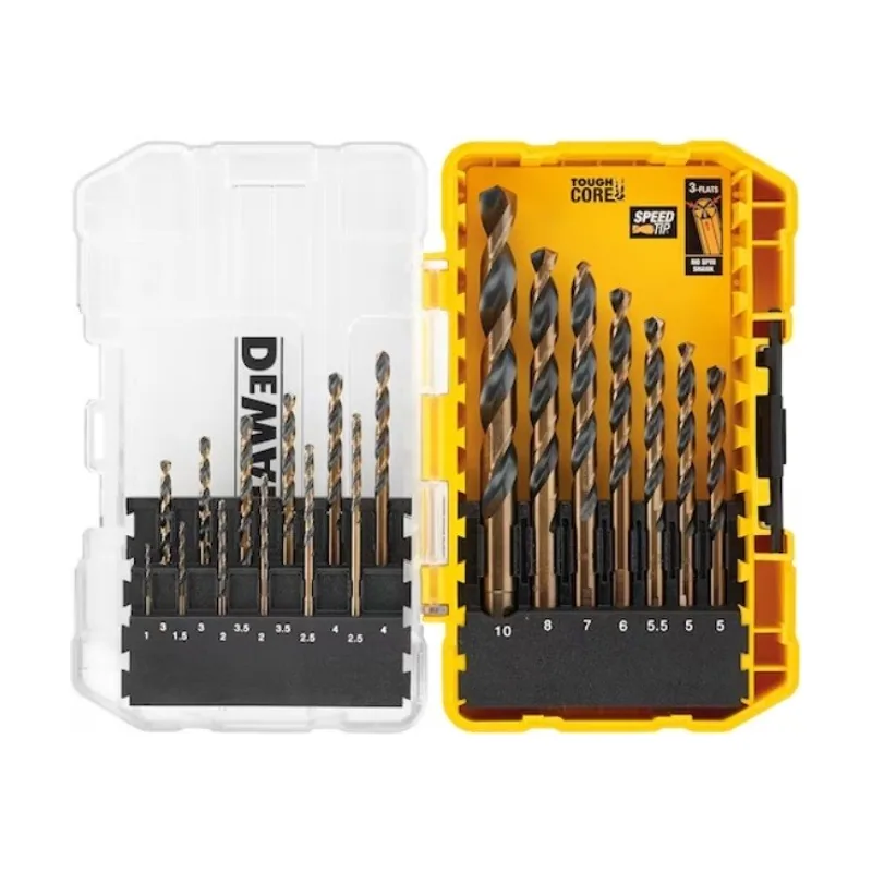 Juego de brocas HSS para metal DEWALT en estuche TOUGHCASE+