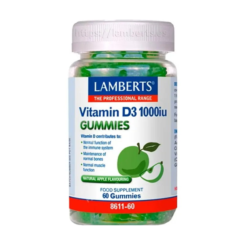 Vitamina D3 1000 Ui 60 Gummies