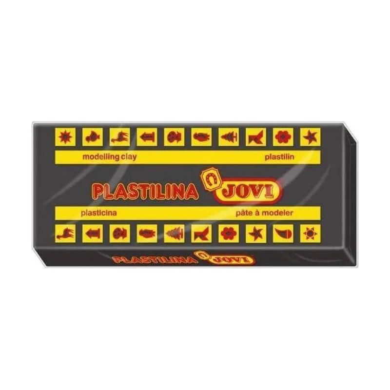 Caja de plastilina 150 g Negro
