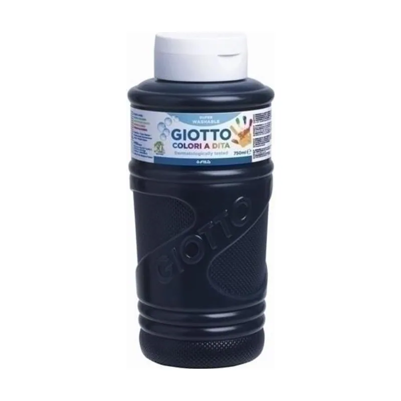 Pintura de dedos de 750 ml Negro