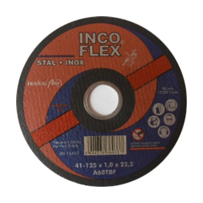 Disco de corte para acero y acero inoxidable 125 x 1,0 x 22,2 mm