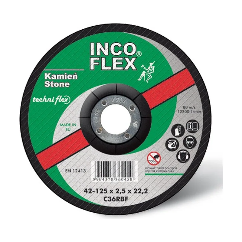 Disco abrasivo Tarcza para Corte de Piedra 125 x