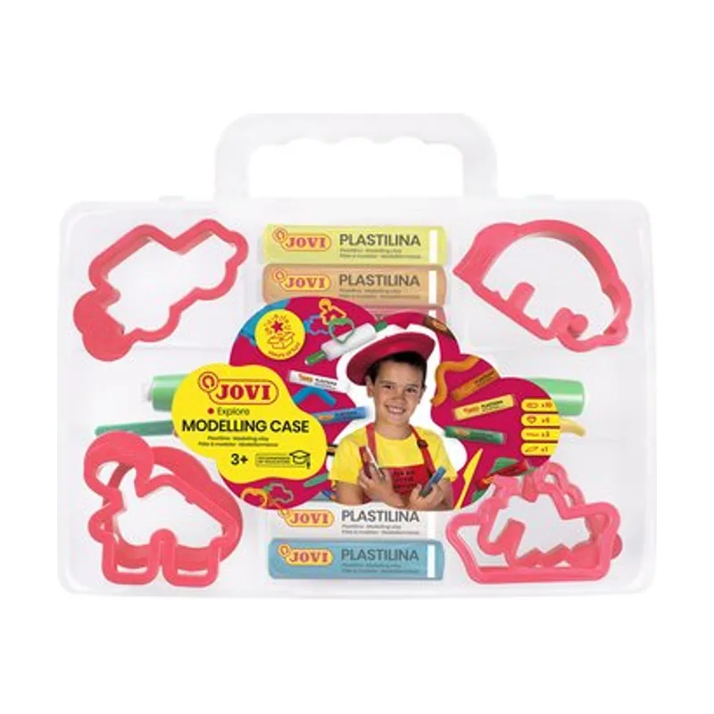 Kit manualidades Maletín modelaje Transparente de plastilina 230