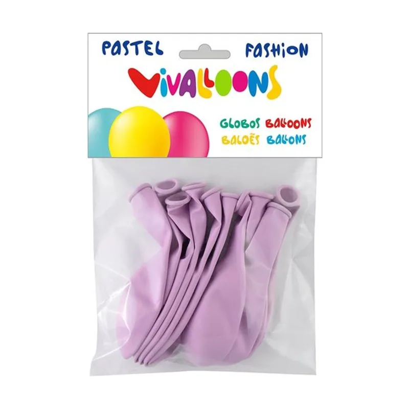 Globo light pastel lila claro bolsa de 10