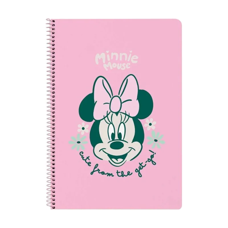 Minnie mouse minty libreta con espiral formato folio