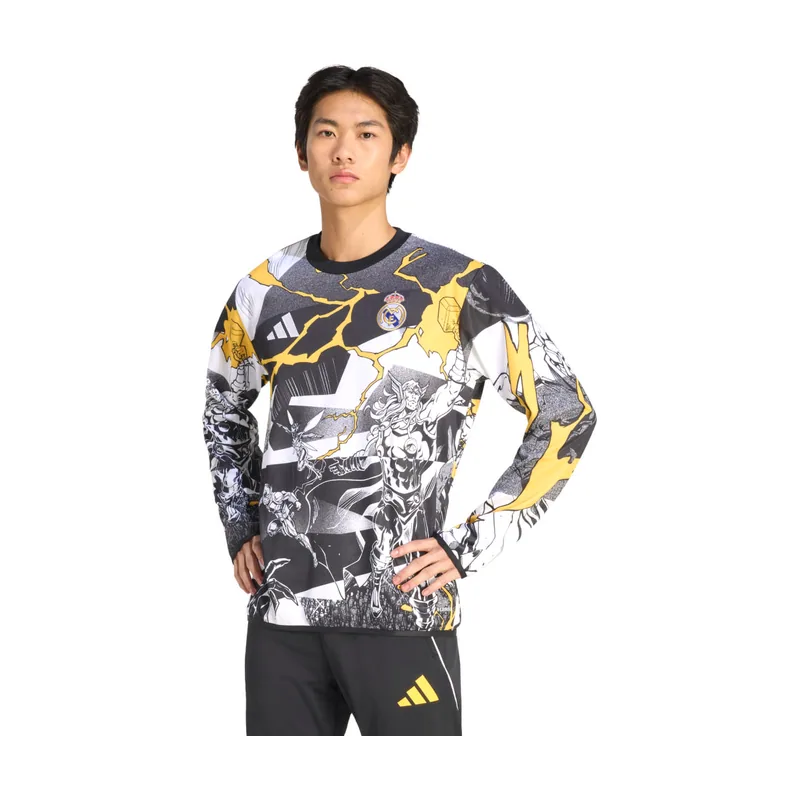Camiseta calentamiento cálida Real Madrid Avengers 25/26 VM049
