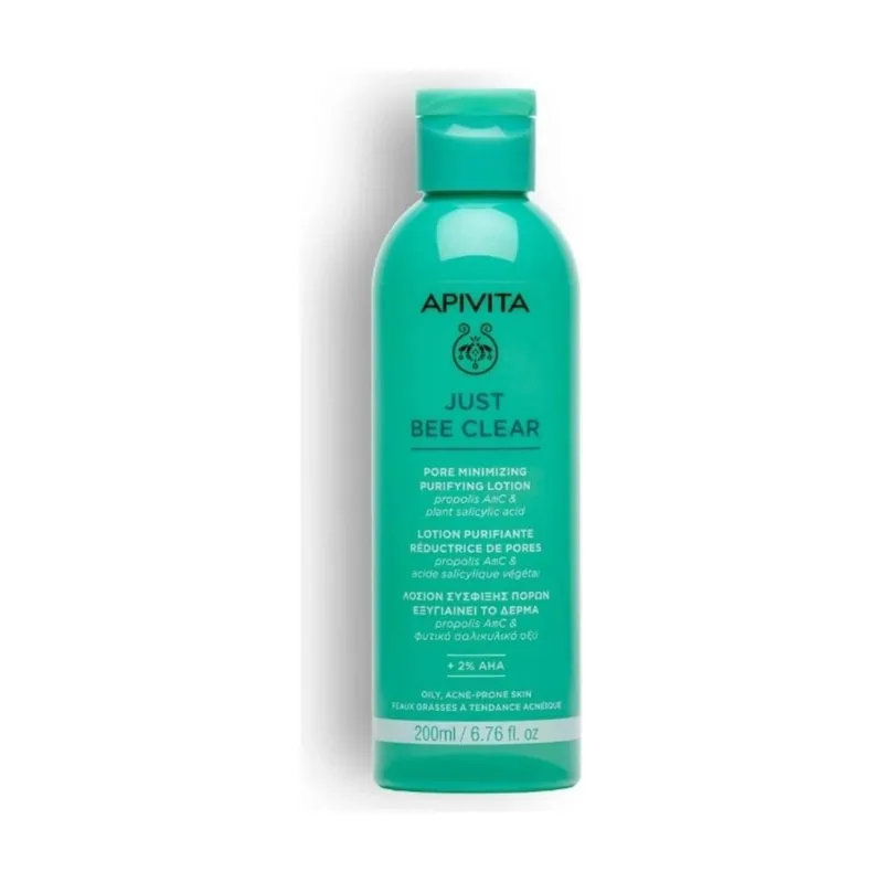 Apivita Just Bee Clear Loción Purificante Minimizadora de Poros 200 ml