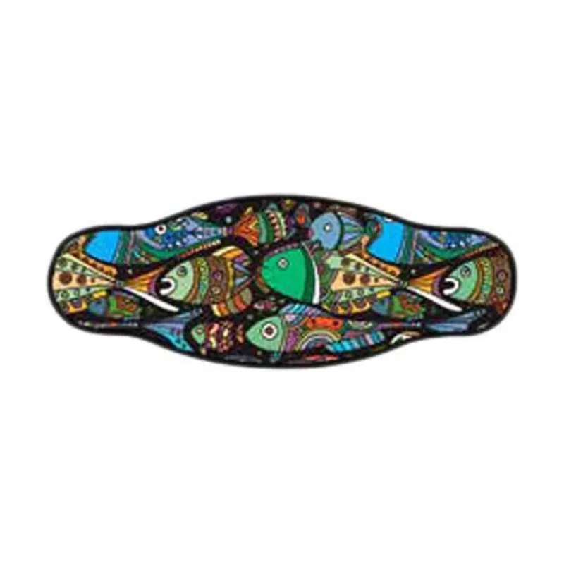 Funda Para La Correa De La Máscara De Buceo Coloured Fishes Tape