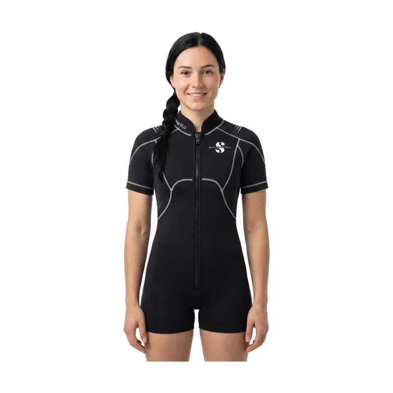 Shorty De Manga Corta Para Mujer Hybrid 6 mm