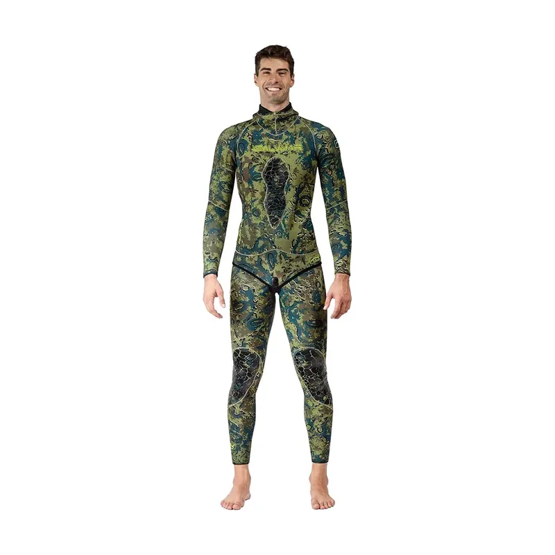 Traje Húmedo De Pesca Submarina N.a.t101 Camu 5,5 mm
