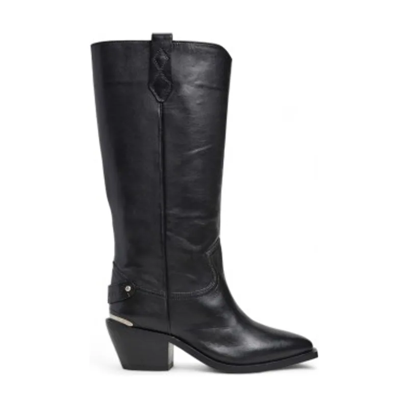 Botas de piel April Neutral PLS50568