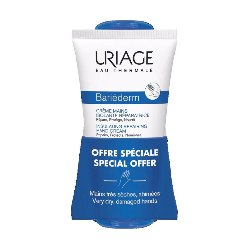 Uriage Bariéderm Crema de Manos Reparadora Duplo 2x50 ml