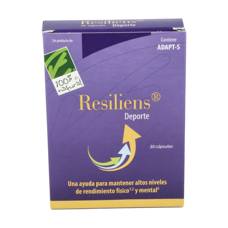 100% Natural Resiliens Deporte 30 Cápsulas