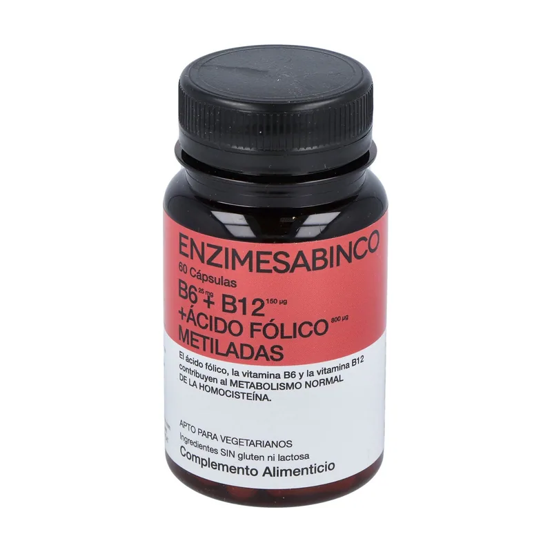B6 + B12 + Acido Folico Metiladas 60caps