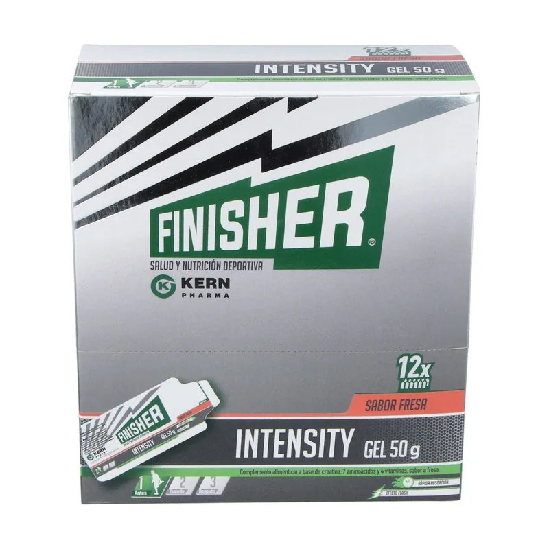 Intensity Gel Energético Sabor Fresa 12 Sobres De 50g - Finisher
