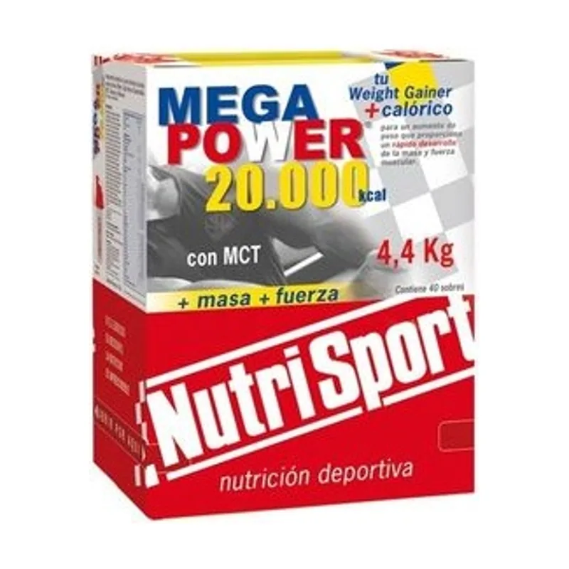 Megapower Batidos Sobres + Fresa + Caja 40 Sobres 4,4 kg