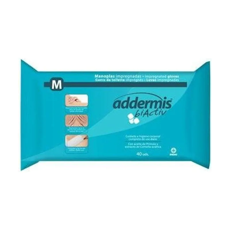 Addermis Biactiv Manopla Impregnada 40un