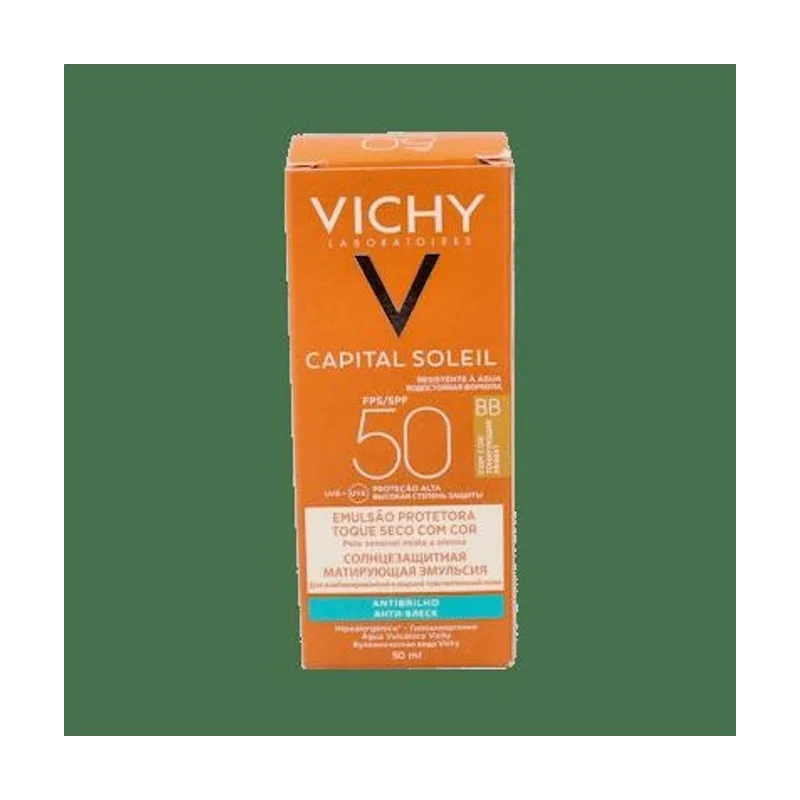 Vichy Capital Soleil Emulsión Facial Tacto Seco Con Color Spf50+